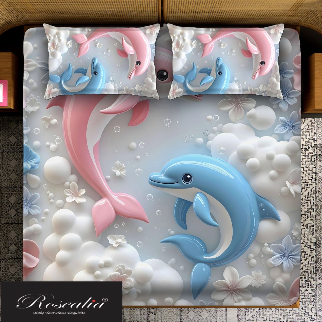 Ocean Bliss Dolphin Bedding Set