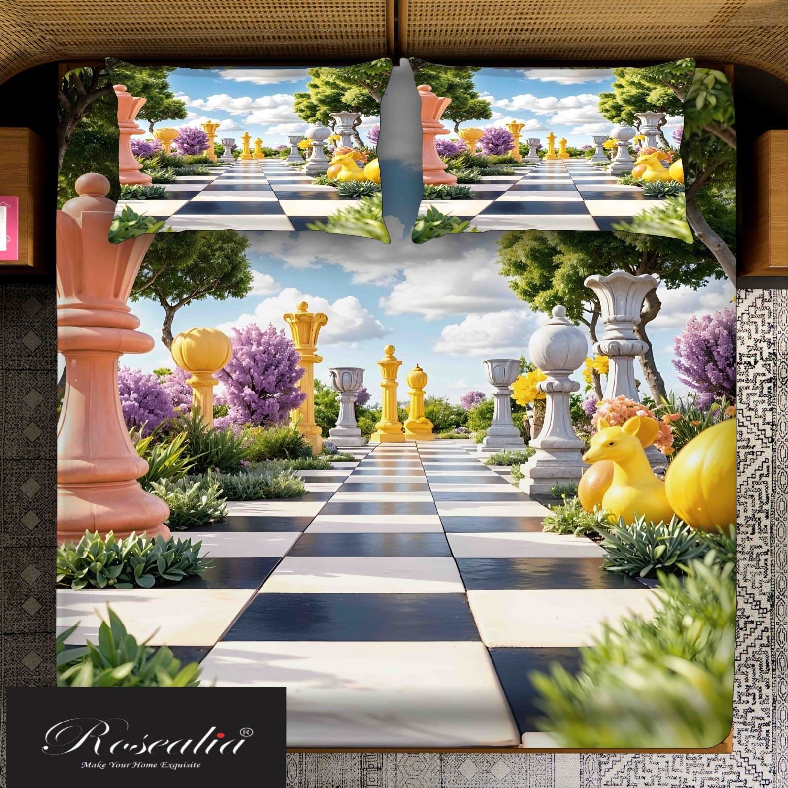 Royal Garden Chess Bedding Set