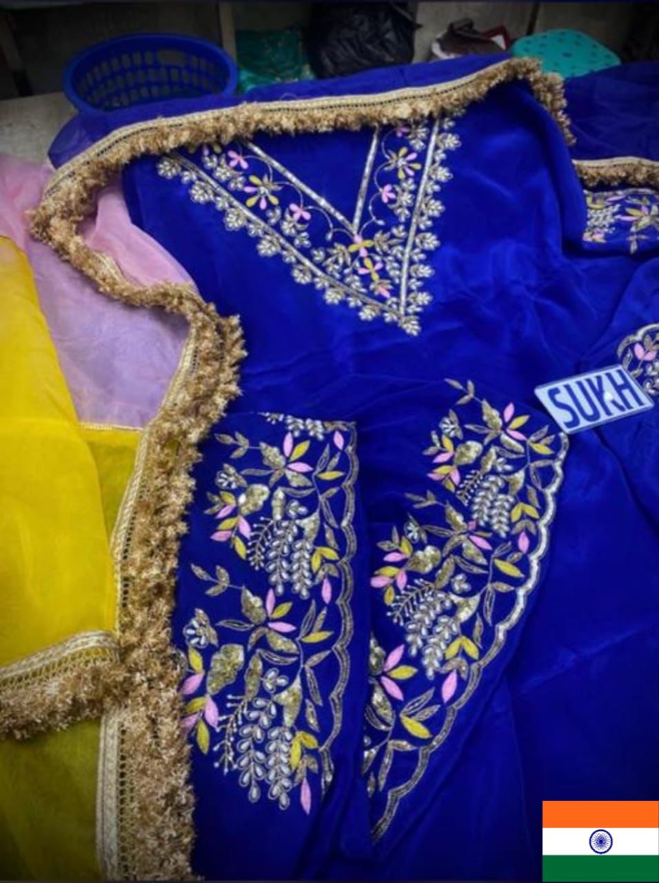 Crape Suit Handwork Article