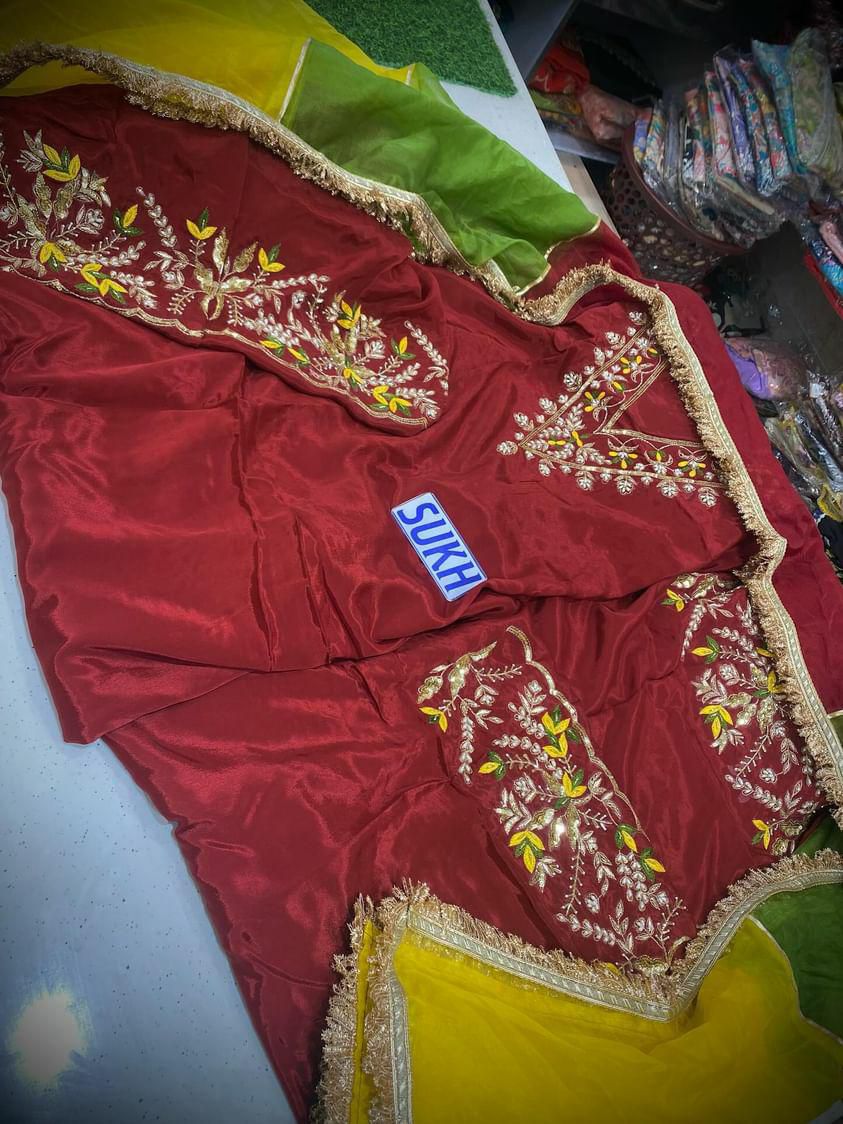 Crape Suit Handwork Article