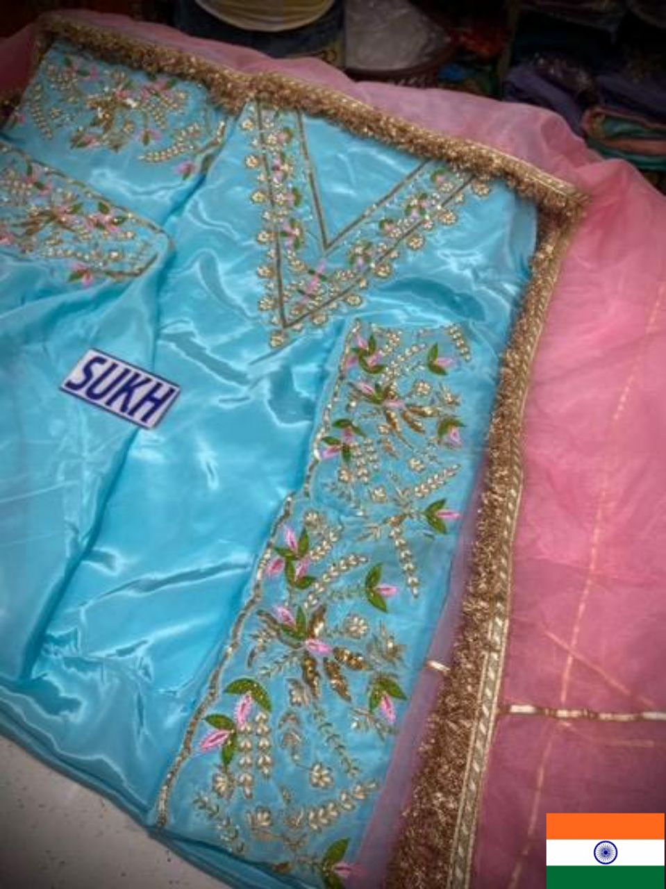 Crape Suit Handwork Article