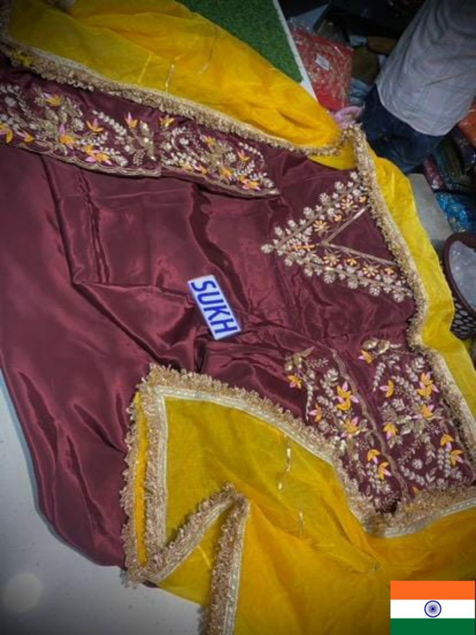 Crape Suit Handwork Article