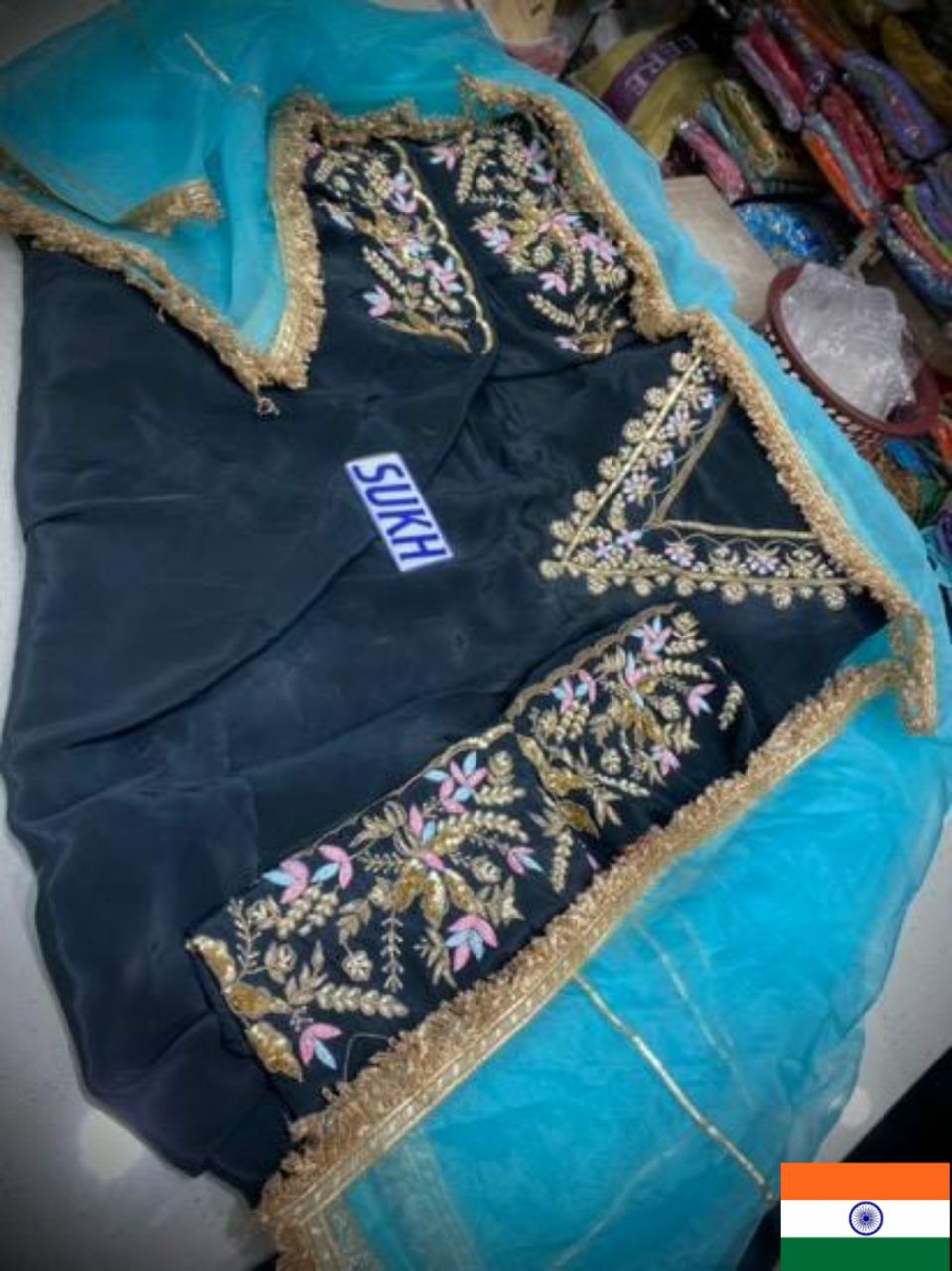 Crape Suit Handwork Article