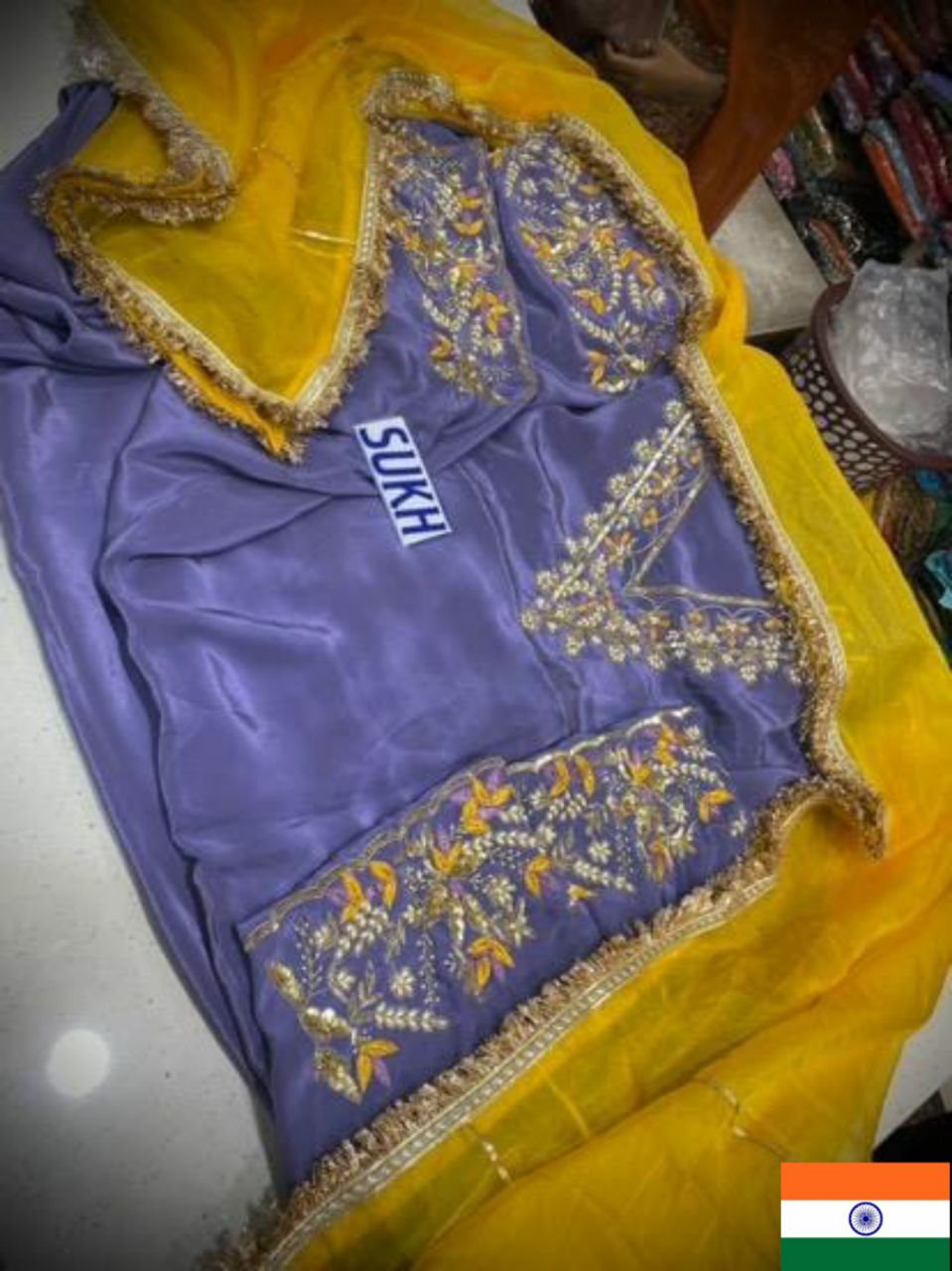 Crape Suit Handwork Article