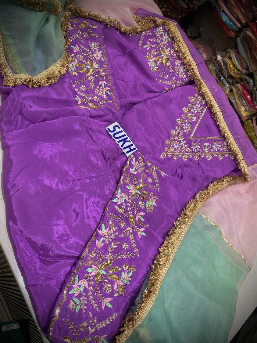 Crape Suit Handwork Article