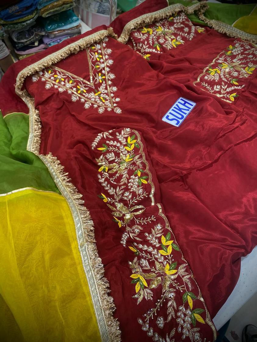 Crape Suit Handwork Article