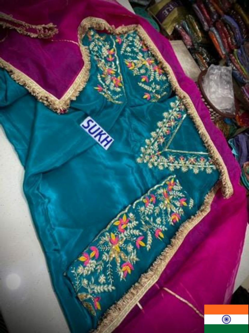 Crape Suit Handwork Article