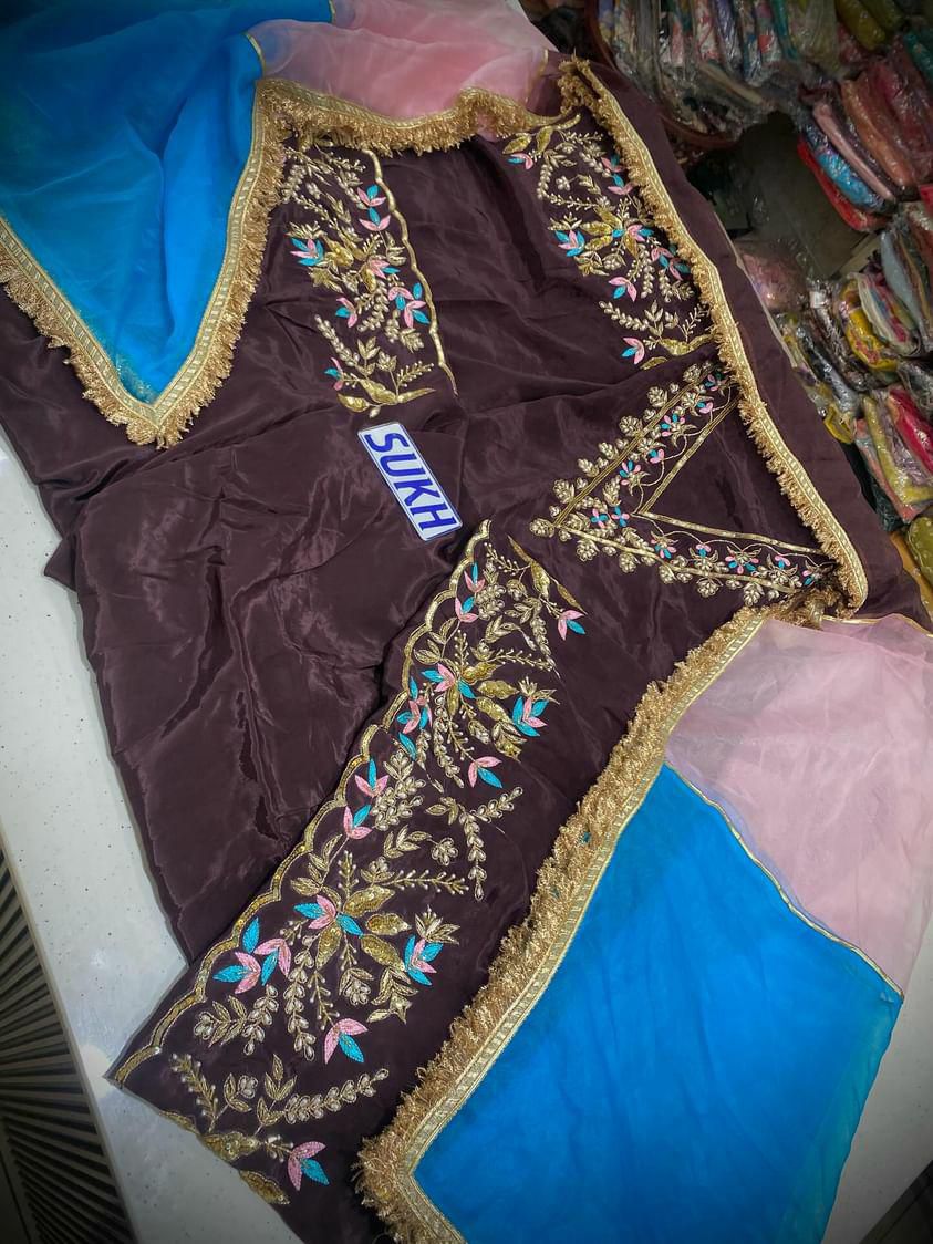 Crape Suit Handwork Article