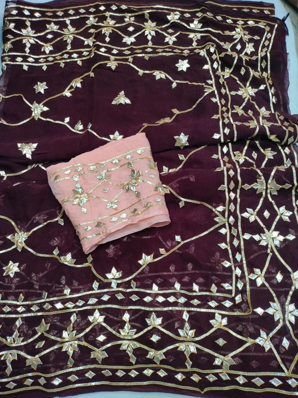 Customise Pure Chiffon Saree