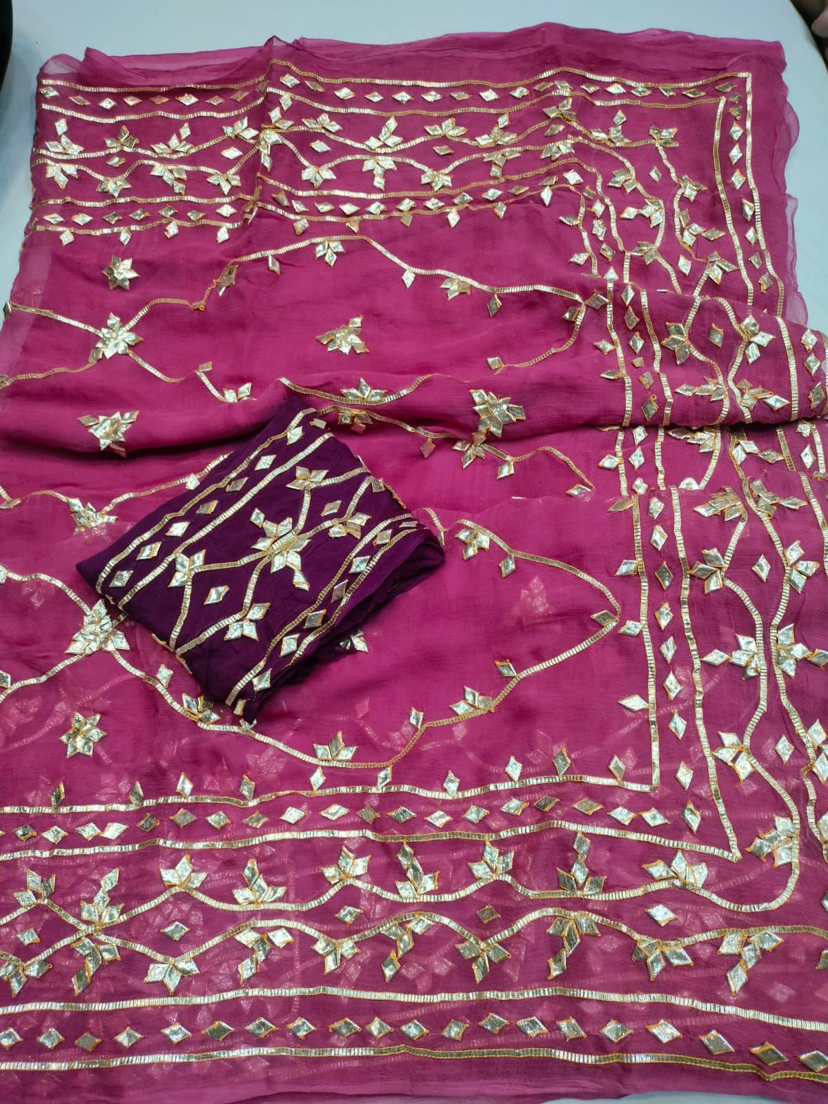 Customise Pure Chiffon Saree